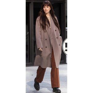 A.L.C. Women's Sz 12 Tori Burnt Orange Pleated Corduroy Wide Leg High Rise Pants